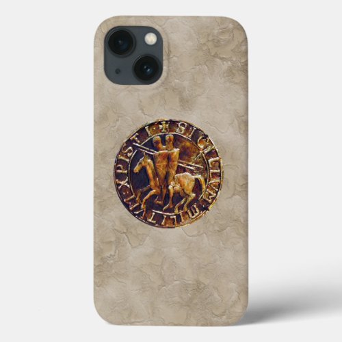 Medieval Seal of the Knights Templar iPhone 13 Case