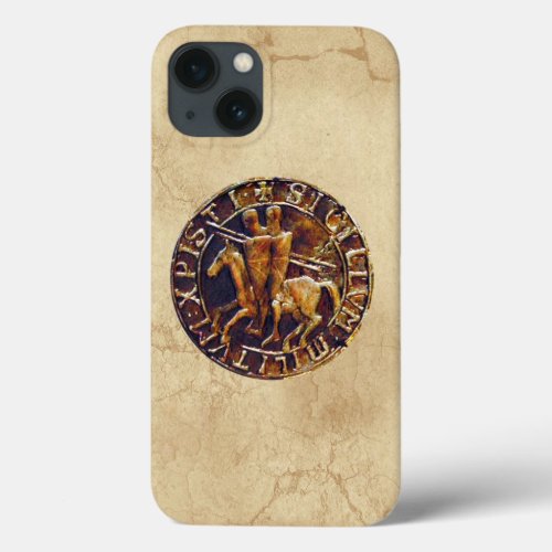 Medieval Seal of the Knights Templar iPhone 13 Case