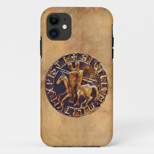 Medieval Seal of the Knights Templar iPhone 11 Case