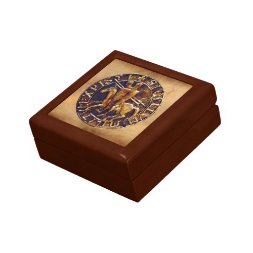 Medieval Seal of the Knights Templar Jewelry Box
