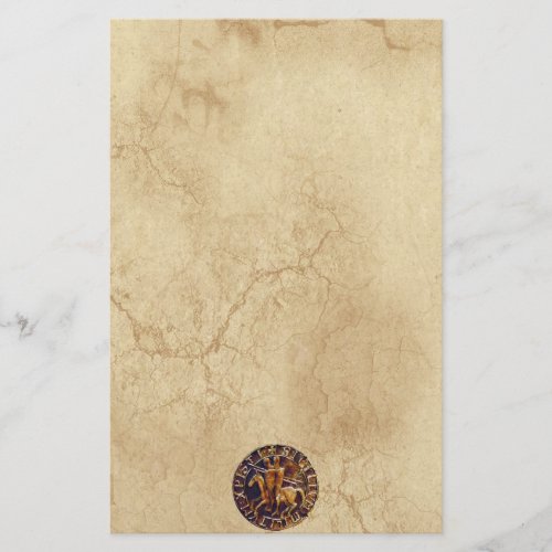 Medieval Seal of the Knights Templar Stationery