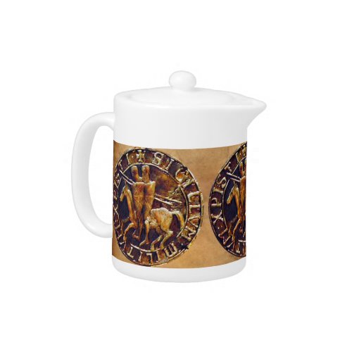 Medieval Seal of the Knights Templar Teapot