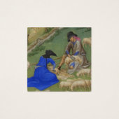 Medieval sheep shearing illustration (Front)