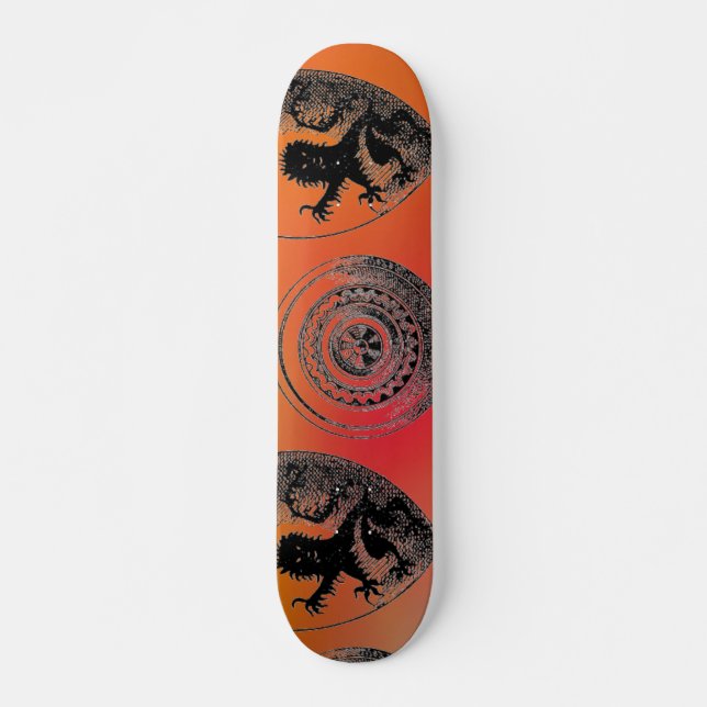 Medieval Shields Skateboard Deck (Front)