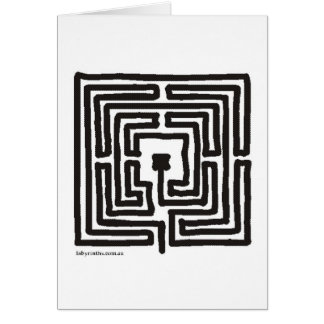 medieval small labyrinth square cards