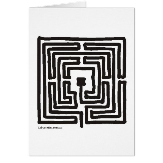medieval small labyrinth square cards (Front)