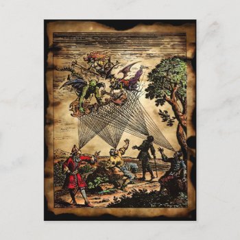 Medieval Spirit Minstrels Postcard by themonsterstore at Zazzle