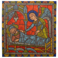 Medieval Stained Glass Chartres Christmas Angel