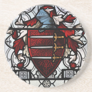 Medieval Stained Glass Panel Coaster