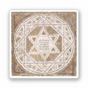 Medieval Star of David Sticker