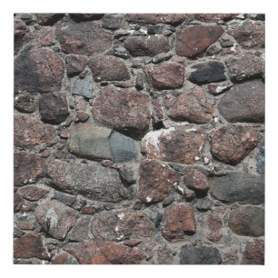 Medieval stone wall texture backgroundabstract, an faux canvas print
