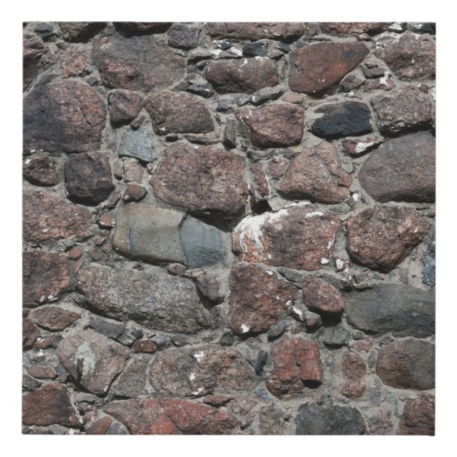 Medieval stone wall texture backgroundabstract, an faux canvas print (Front)