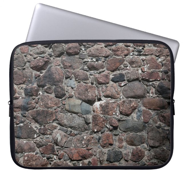 Medieval stone wall texture backgroundabstract, an laptop sleeve (Front)