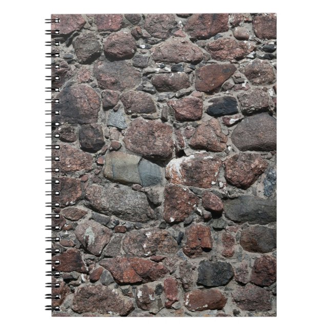Medieval stone wall texture backgroundabstract, an notebook (Front)
