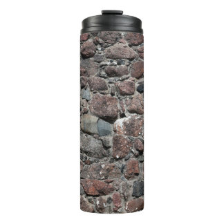 Medieval stone wall texture backgroundabstract, an thermal tumbler