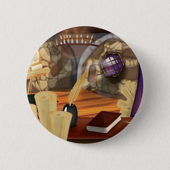 Medieval Study Button (Front)