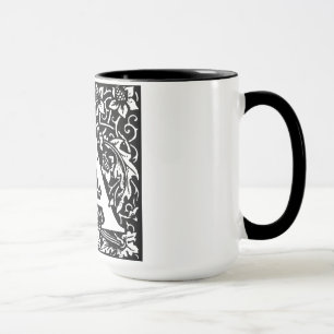Medieval Style Alphabet Letter A On Mug