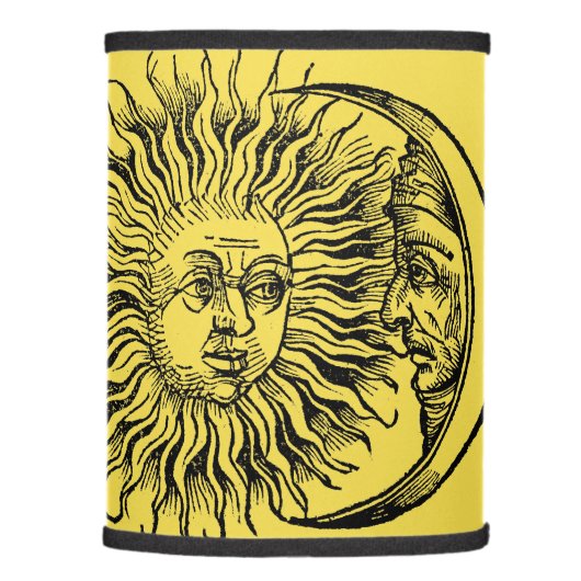Medieval Sun & Moon Face Lamp Shade (Right)