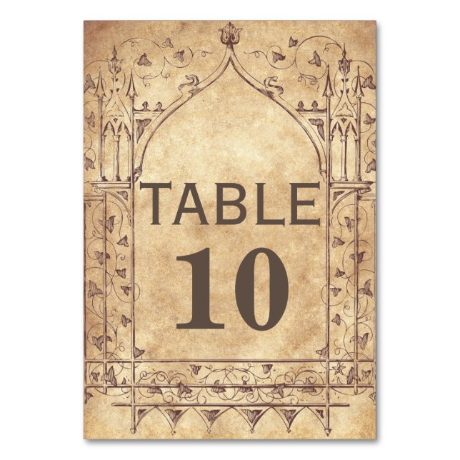 Medieval Table Card (Front)