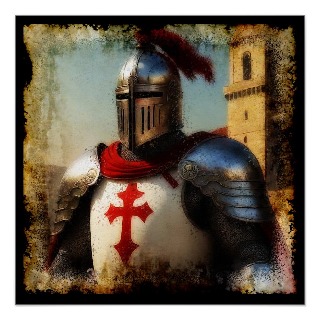 Medieval Templar Knight Poster (Front)