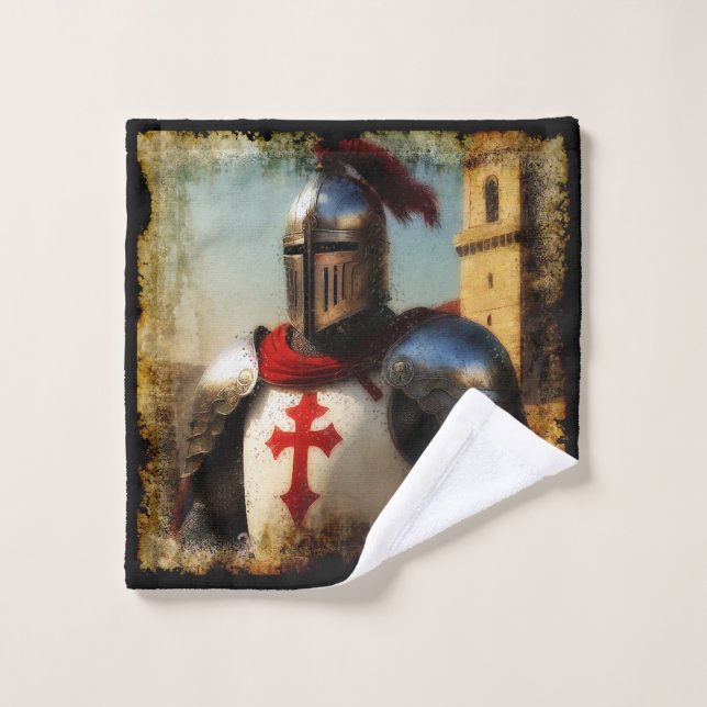 Medieval Templar Knight Wash Cloth (Wash Cloth)