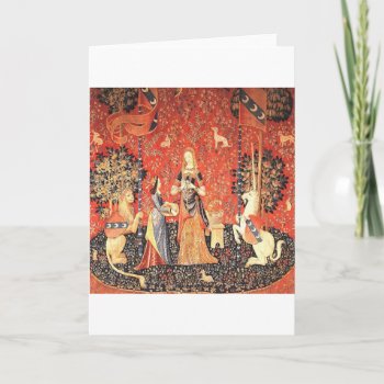 Medieval Thinking Of You Hello Gift Blank Greeting Card by CrazyCathiCreations at Zazzle