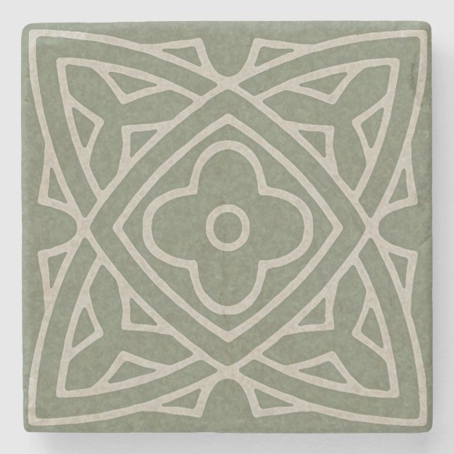 Medieval Tile Stone Coaster (Front)
