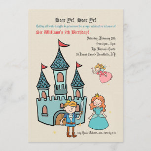 Medieval Times Birthday Party Invitation