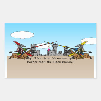Medieval Times - Love Declaration Rectangular Sticker