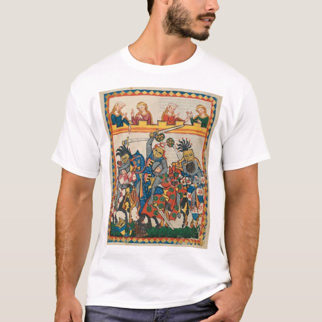 Medieval Tournament, 14th Century T-Shirt (Front)