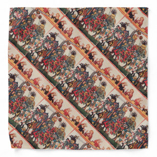 MEDIEVAL TOURNAMENT, FIGHTING KNIGHTS AND DAMSELS BANDANA