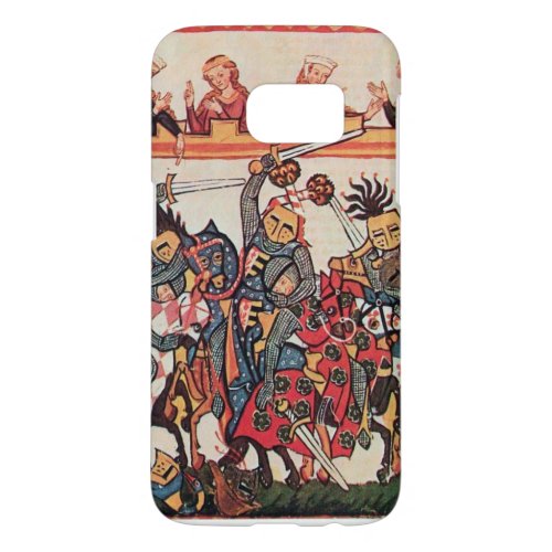MEDIEVAL TOURNAMENT FIGHTING KNIGHTS AND DAMSELS SAMSUNG GALAXY S7 CASE