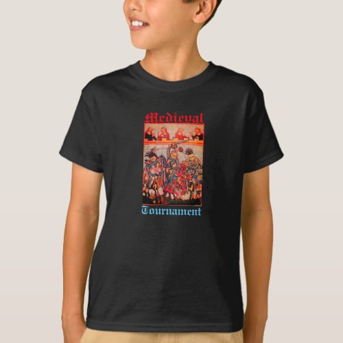 MEDIEVAL TOURNAMENT FIGHTING KNIGHTS AND DAMSELS T_Shirt