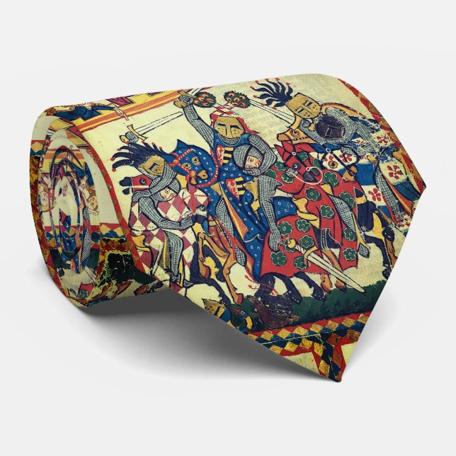 Medieval Tournament, version 3 Neck Tie (Rolled)