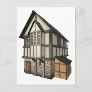 Medieval Town House Postcard