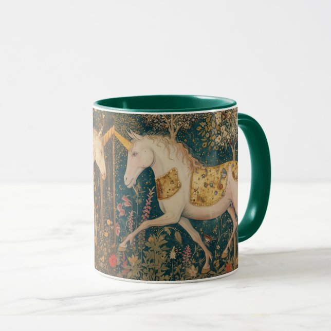 Medieval Treasure Unicorn Coffee/Tea Mug (Front Right)
