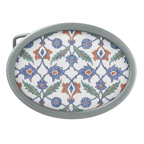 Medieval Turkish Tiles Floral Ornament Belt Buckle