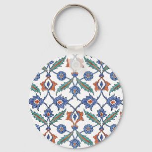 Medieval Turkish Tiles: Floral Ornament. Keychain