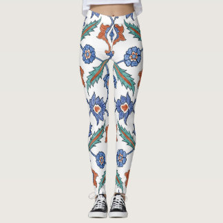 Medieval Turkish Tiles: Floral Ornament. Leggings