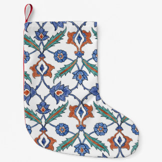 Medieval Turkish Tiles: Floral Ornament. Small Christmas Stocking