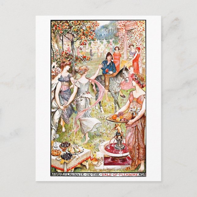 Medieval Vale of Pleasure Postcard (Front)