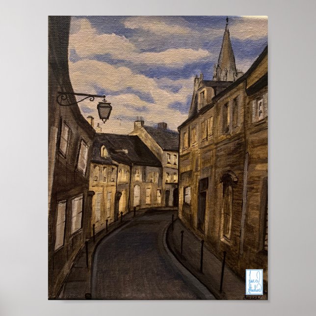 Medieval Village Bayeux France Poster (Front)