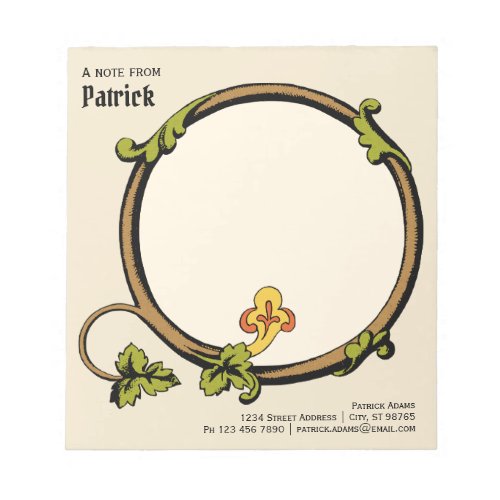Medieval vines acanthus home/work CC1109 Editable