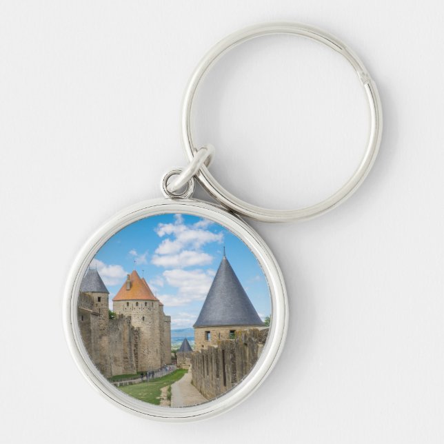 Medieval Walls of Carcassonne Keychain (Front)