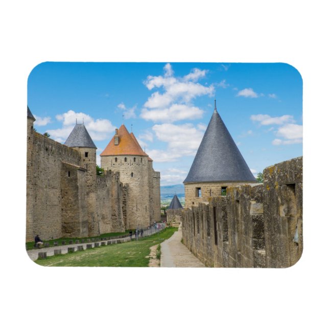Medieval Walls of Carcassonne Magnet (Horizontal)