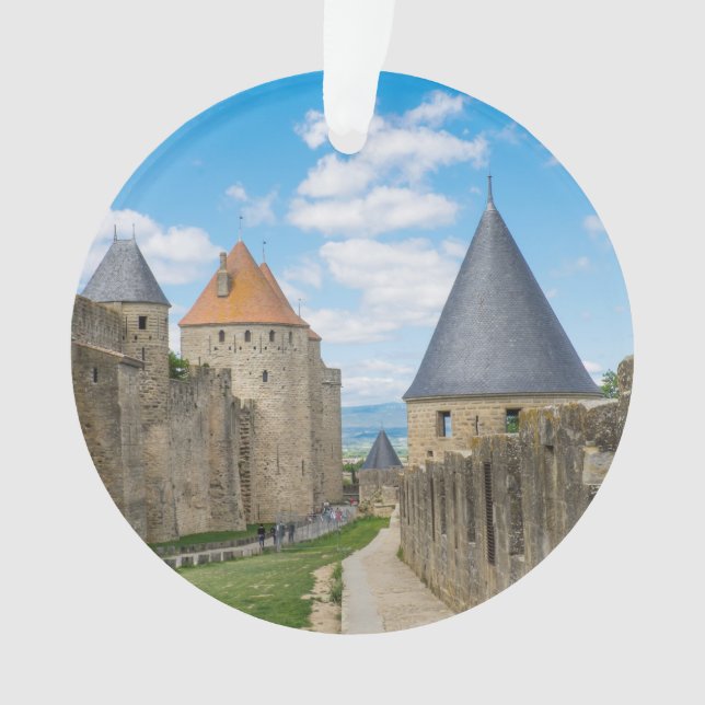 Medieval Walls of Carcassonne Ornament (Front)