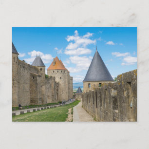 Medieval Walls of Carcassonne Postcard