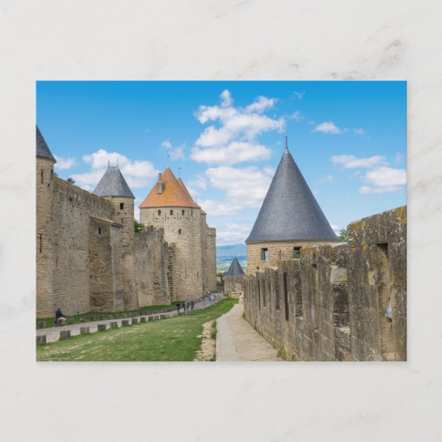 Medieval Walls of Carcassonne Postcard (Front)
