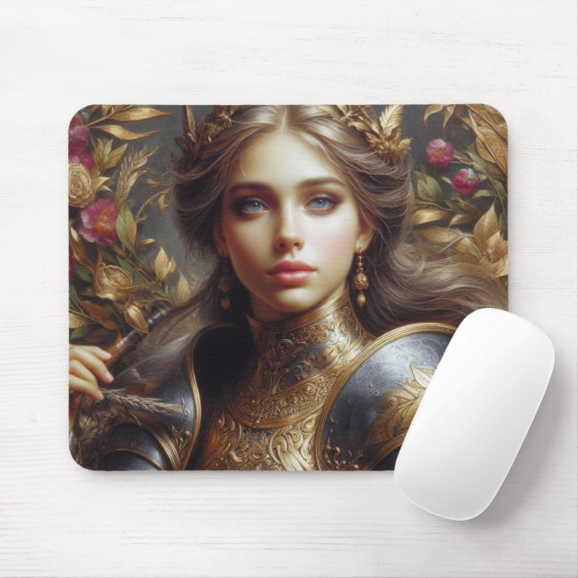 Medieval warrior mouse pad (With Mouse)