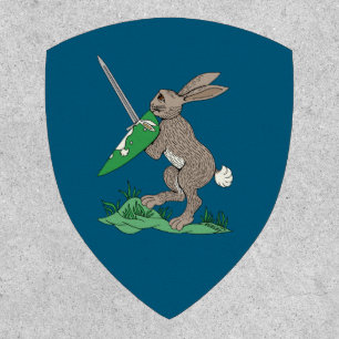 Medieval Warrior Rabbit Patch